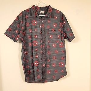 Deadpool button shirt
